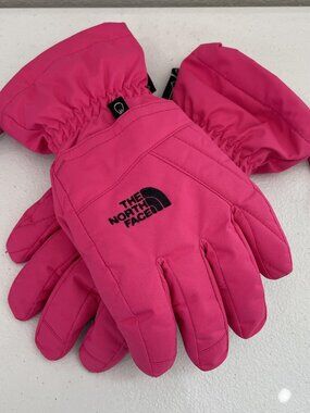 The North Face Gloves Girls Large Pink GORE-TEX Waterproof Winter Ski Snow